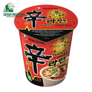 Spicy Shin Ramen Cup Noodle Soup (حلال) Korean